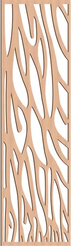 Vista 45 de 9 3/8"W x 24 3/8"H x 1/4"T Bristol Decorativos Paneles de Pared de Madera Calado, Cereza
