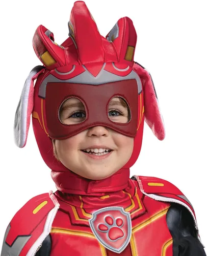 Vista 3 de Disguise Marshall - Disfraz de Paw Patrol de lujo, traje oficial de Paw Patrol para niños pequeños con armadura y tocado para niños