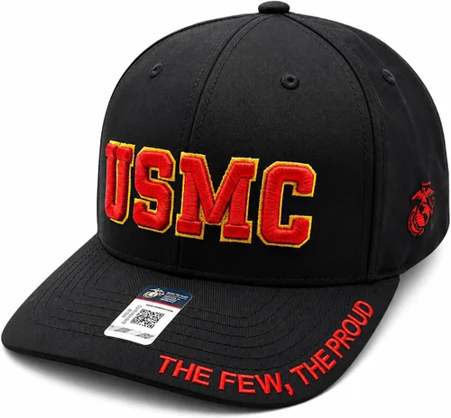 Vista 8 de Sombrero del Cuerpo de Marines de los Estados Unidos para hombre, gorra de béisbol militar oficial de la USMC, regalo para veteranos de los marines