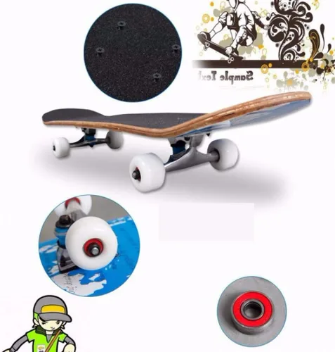 Vista 5 de Wilver Patinetas completas para principiantes profesionales de 31 pulgadas para adolescentes, principiantes, niñas, niños y adultos, patineta
