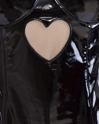 Vista 13 de Cosplay.fm Disfraz de conejito para mujer, traje de una pieza con tocado y accesorio de lazo
