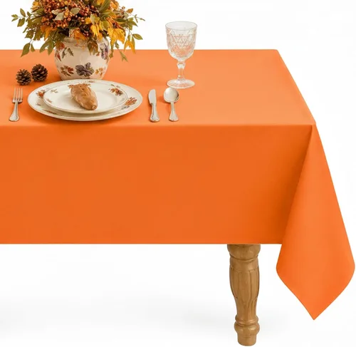 Vista 21 de Softalker - Mantel rectangular, impermeable y resistente a las manchas, mantel cuadrado de tela sin arrugas, lavable, cubierta de mesa de poliéster
