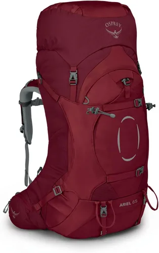 Vista 9 de Osprey Ariel 65L Mochila de senderismo para mujer, Azul Cerámico, WXS/S, Ajuste extendido Cerámica Azul - Ajuste Extendido