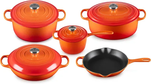 Vista 18 de Le Creuset Juego de utensilios de cocina de hierro fundido esmaltado, 5 piezas, Artichaut