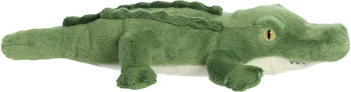 Vista 4 de Aurora® Animal de Peluche Caimán Eco Nation™ Fabricado Responsablemente - Ideal para Aventuras de Juego - Perfecto para Cumpleaños o Simplemente