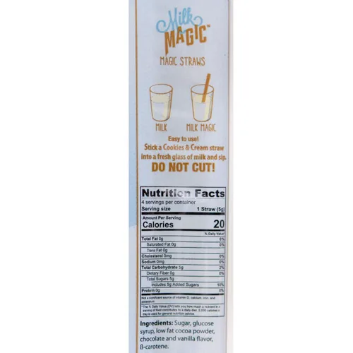 Vista 3 de Milk Magic Pajitas saborizantes de leche de galletas y crema, 0.18 onzas, 4