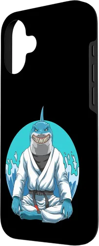 Vista 2 de Funda para iPhone 16 Jiu Jitsu Shark