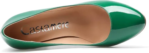 Vista 3 de Castamere Tacones altos para mujer, punta redonda, sin cordones, tacón de bloque de 3.1 in
