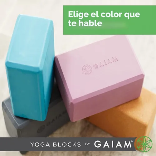 Vista 3 de Gaiam Bloque de yoga – Espuma EVA sin látex – Superficie antideslizante suave con bordes biselados para yoga, pilates, meditación Rubor ateniense