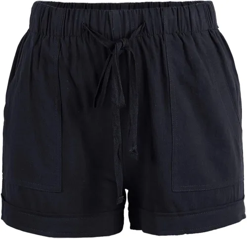 Vista 3 de Acelitt - Pantalones cortos para mujer con bolsillos cordón cintura elástica talla S-3XL