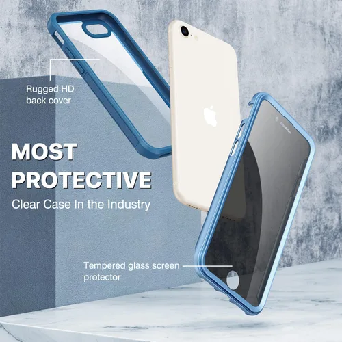Vista 390 de CENHUFO Funda de privacidad para iPhone 11 Pro, funda de cuerpo completo con protector de pantalla de privacidad de vidrio templado 9H integrado