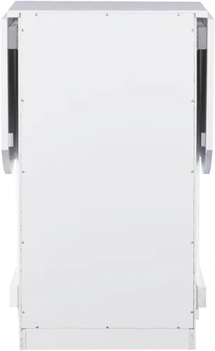 Vista 5 de SEI Furniture Escritorio Drop-Leaf con almacenamiento, color blanco