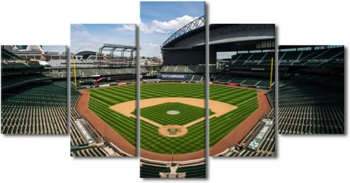 Vista 89 de Arte para pared, lienzo para estadio deportivo, arte para pared, diseño de campo de Wrigley en Chicago, pinturas de Chicago, impresiones sobre