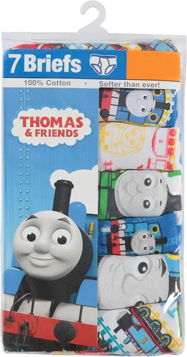 Vista 5 de Thomas & Friends Boys Toddler 7-Pack 100% Combed Cotton Briefs with Thomas The Tank, Percy and More in Sizes 23t and 4t