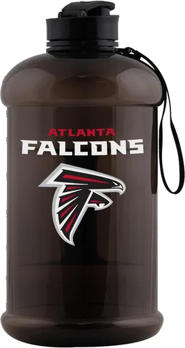 Vista 9 de FOCO Logotipo del equipo de la NFL Botella de agua deportiva grande de plástico transparente de 2L