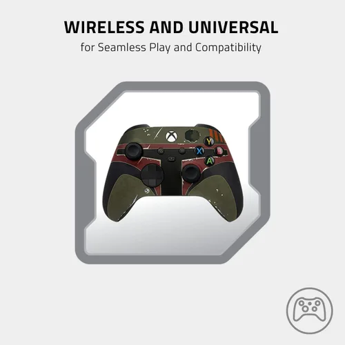 Vista 3 de Razer Limited Edition Boba Fett Wireless Controller Quick Charging Stand Bundle for Xbox Series XS Xbox One Impulse Triggers - Textured Grips