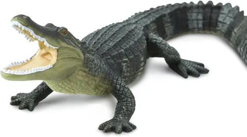 Vista 5 de Safari Ltd. Figura de cocodrilo – Figura realista de reptil de 6 pulgadas – Juguete educativo para niños, niñas y niños a partir de 3 años