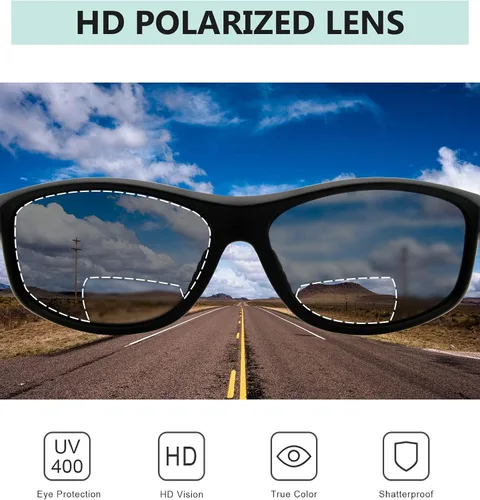 Vista 5 de Eyekepper Gafas de sol deportivas bifocales polarizadas para mujer