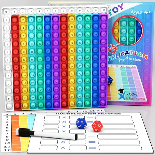 Vista 7 de Juegos de matemáticas para niños, tarjetas flash de matemáticas, kit de práctica interactiva, práctica Pop It con suma, resta, multiplicación