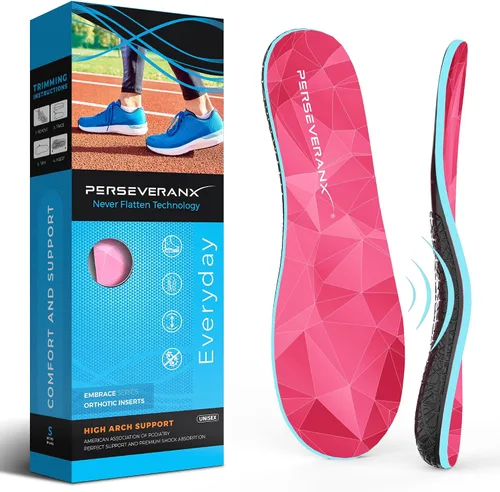 Vista 9 de Plantillas de fascitis plantar de grado NASA – Plantillas de soporte de arco alto para hombres y mujeres – Plantillas de zapatos para alivio