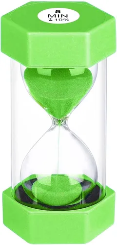 Vista 32 de Reloj de Arena con Temporizador de Arena de 1 Minuto, Reloj de Arena Irrompible, SandWatch de Plástico de 1 Min, Reloj De Arena 1 Minutos, Reloj