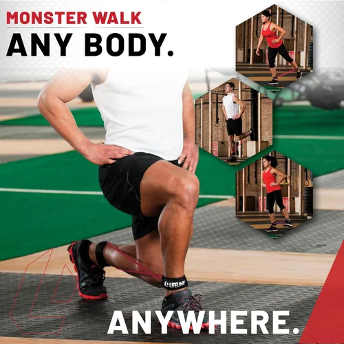 Vista 2 de Lifeline Monster Walk - Bandas de resistencia para la parte inferior del cuerpo, puños de tobillo