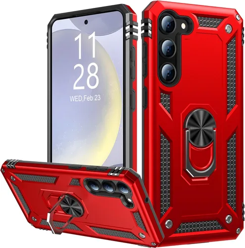 Vista 31 de IKAZZ Funda para Galaxy S21, Grado Militar Resistente a Golpes de Servicio Pesado Cubierta Protectora para Teléfono Pasa Prueba de Caída de 16 pies