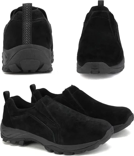 Vista 6 de NORTIV 8 Mocasines sin cordones para caminar para hombre Negro