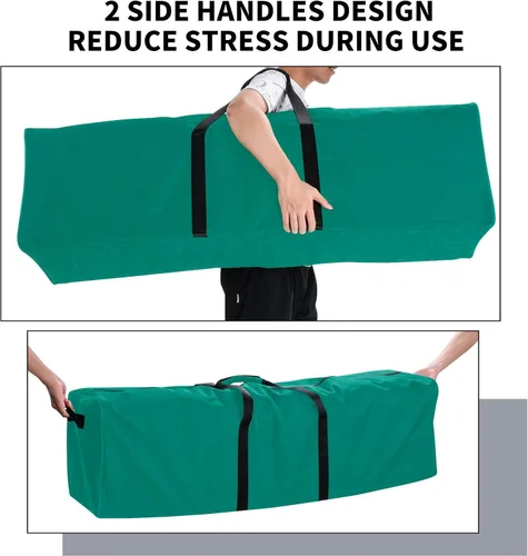 Vista 3 de Bolsa de viaje extra grande para equipo deportivo con cremalleras bloqueables de 2 vías, Verde, Xxl Sport Gear Bolsa de almacenamiento para equipos