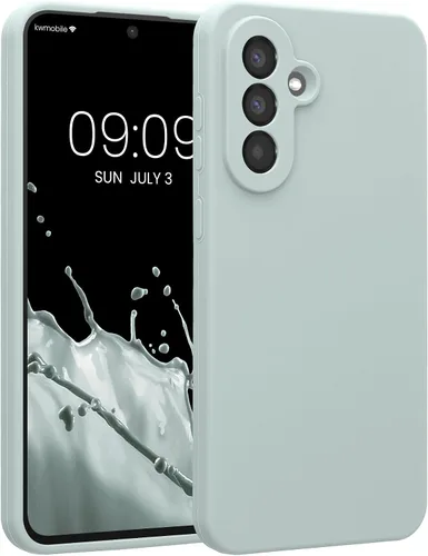 Vista 183 de kwmobile Funda compatible con Samsung Galaxy A13 4G - Funda delgada de silicona TPU - Acabado suave al tacto - Amarillo radiante