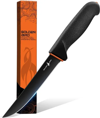 Vista 8 de Golden Bird Cuchillo de revestimiento para desollar - Hoja de punta
