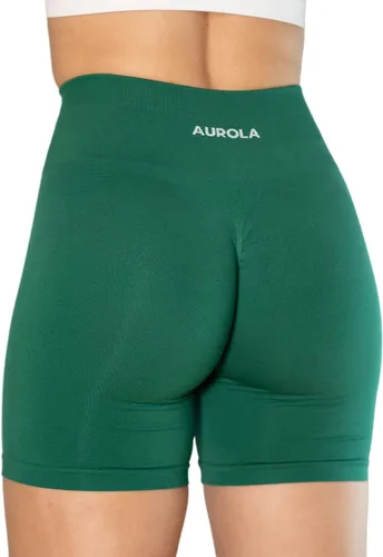 Vista 3 de Aurola Intensify - Pantalones cortos de entrenamiento para mujer, sin costuras, para gimnasio, yoga, correr, deporte, ejercicio activo, fitness