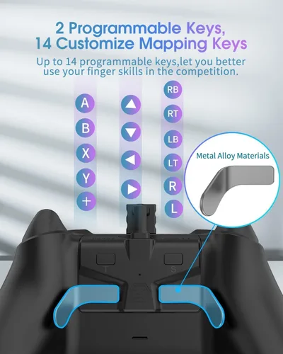 Vista 5 de OLCLSS Paletas para mando Xbox Series XS (no para Xbox One SX), paquete Strike para Xbox Series SX Controller