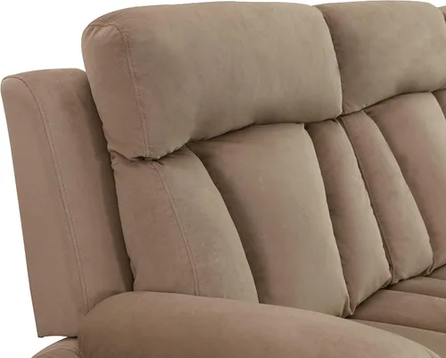 Vista 10 de Blackjack Furniture Elton - Juego de sofá y sofá biplaza de microfibra de 2 piezas con soporte lumbar, acolchado adicional y mecanismo de Beige