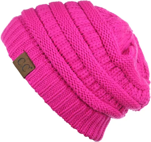 Vista 33 de C.C Trendy Warm Chunky Soft Stretch Cable Knit Beanie