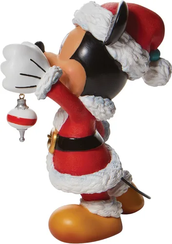 Vista 3 de Enesco Disney Showcase - Figura moderna de Mickey Mouse de Santa Couture de Force, 8.27 pulgadas, multicolor