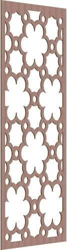 Vista 48 de 9 3/8"W x 24 3/8"H x 1/4"T Southgate Decorativos Paneles De Pared De Madera Calado, Abedul