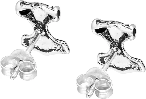 Vista 3 de Mighty Thor's Hammer Mjöllnir - Aretes de plata de ley 925, Metal