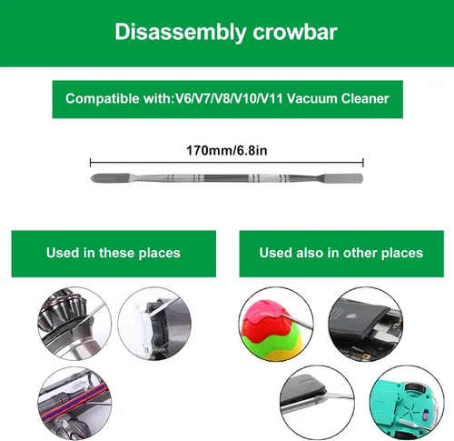 Vista 6 de Juego de destornilladores compatible con aspiradora Dyson V6 V7 V8 V10 V11 V15, kit de limpieza del juego de destornilladores, mantenimiento