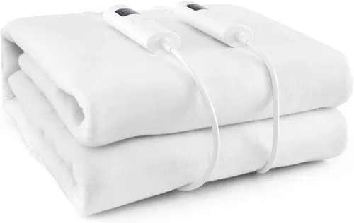 Vista 11 de Protector de colchón con calefacción, 80 x 78 pulgadas, protector de colchón eléctrico con 8 niveles de calor, 4 tiempos, protección contra