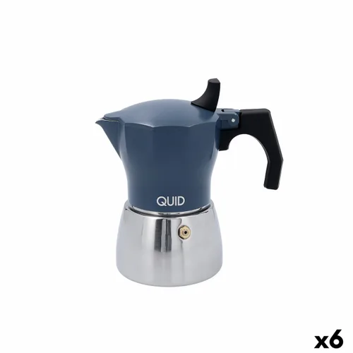 Vista 2 de Cafetera Italiana Quid Baltic Blanco Metal 3 Tazas (6 Unidades)