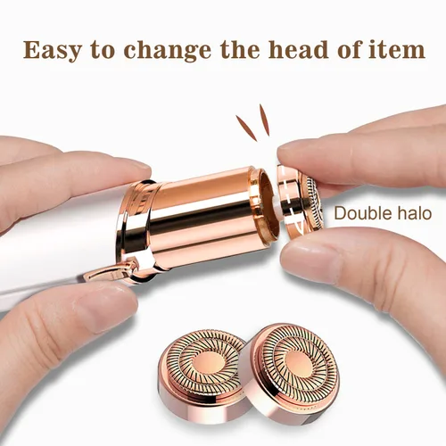 Vista 3 de Cabezales de repuesto para removedor de vello facial Gen 2 para un toque de acabado impecable, cuchillas de doble anillo compatibles