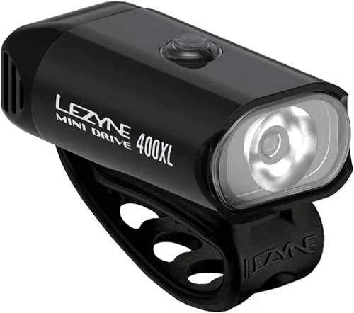 Vista 2 de LEZYNE Mini Drive 400 Unisex USB Recargable Luz LED Bicicleta de Montaña IPX7 Waterproof, Water-Resistant USB-C Charging Port, Integrated Strap