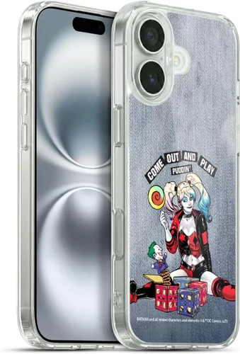 Vista 41 de Head Case Designs Funda de gel suave con licencia oficial de Batman DC Comics Bubblegum Harley Quinn Graphics compatible con Apple iPhone 7