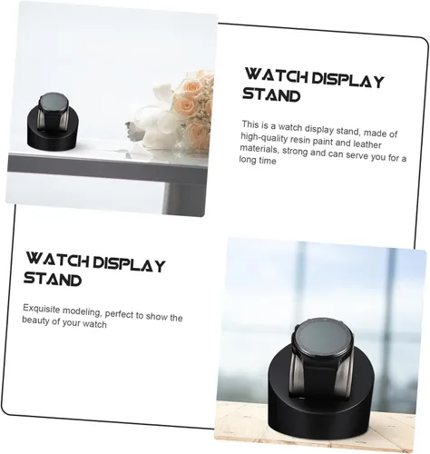 Vista 8 de NOLITOY Soporte de reloj para hombre, 3 uds. Soporte de reloj inteligente para hombre, estante de exhibición de reloj, reloj de teléfono, brazaletes