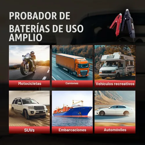 Vista 7 de Pruebador de Batería Launch, Clip de Prueba de Batería Bluetooth BST 360, Probador de Batería de Coche 12V con Sistema de Carga/Prueba de Arranque