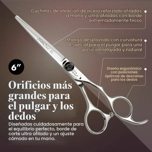 Vista 3 de Olivia Garden SilkCut - Cizalla profesional para peluquería y estuche más fino