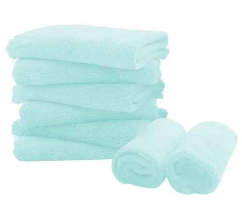 Vista 20 de Paquete de 8 paños grandes para eructos para bebé, 20 x 10 pulgadas, paños para eructos ultra absorbentes, paños de mano, toalla para recién nacido
