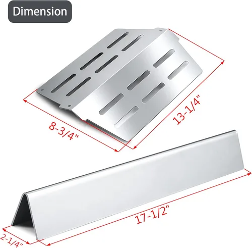 Vista 3 de Genesis 7620 7621 Barras aromatizantes 65505 Piezas de repuesto para Weber Genesis Grill Parts 300 Series con perilla de control frontal E-310 E-320