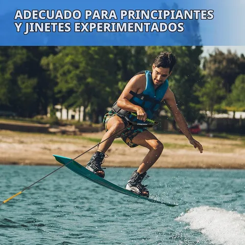 Vista 6 de Dyneema - Cuerda de wakeboard de 75 pies, cuerda de wakeboard no elástica y mango de esquí acuático para deportes acuáticos, 4 secciones cuerda